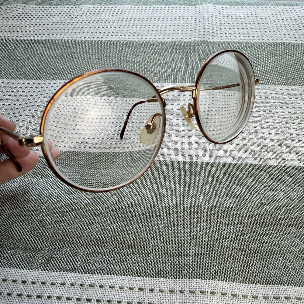 Vintage Polo Ralph Lauren Glasses Classic XVIII Deluxe 49-19-145 Round Tortoise - Picture 4 of 11